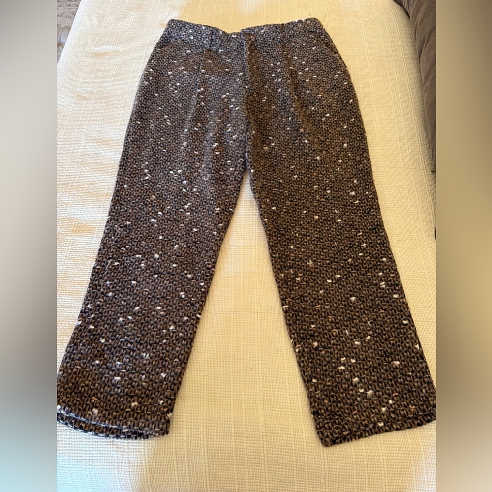 Far Afield Trousers House Pants Italian Fabric Sweater Wool Blend  Large (3)